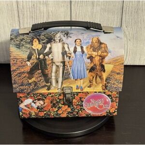 Vandor Wizard of Oz Tin Dome Lunch Box Metal Collectible Dorothy Lion